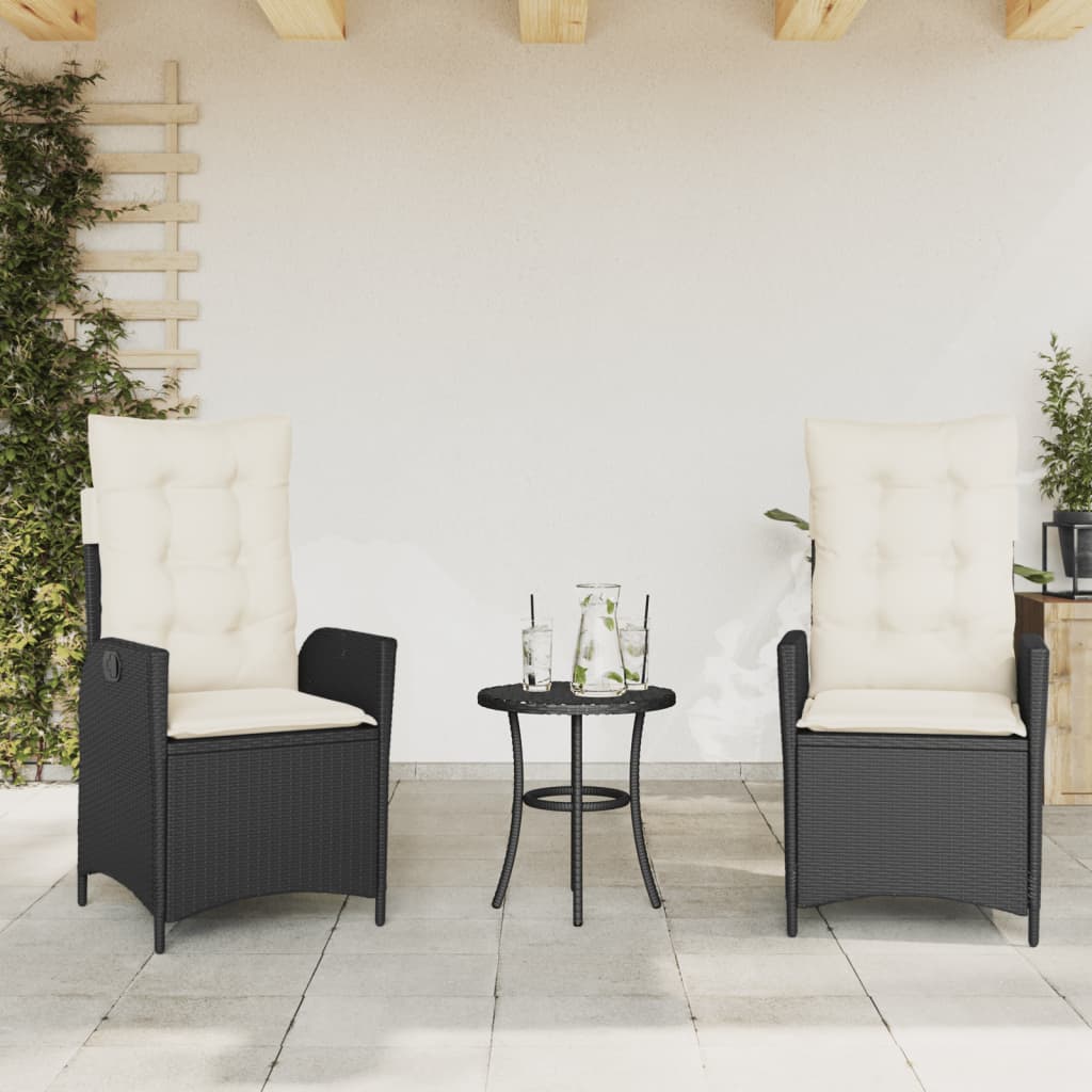 Tuinstoel Verstelbaar Met Kussens Poly Rattan