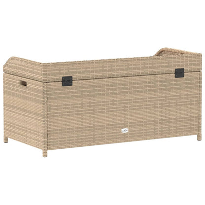 Opbergbankje Poly Rattan Acaciahout