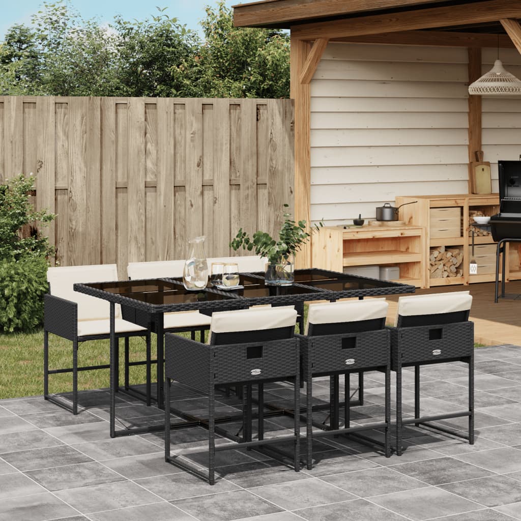 5-Delige Tuinset Met Kussens Poly Rattan
