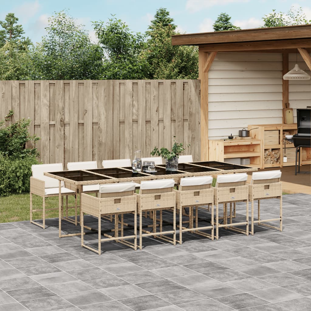 5-Delige Tuinset Met Kussens Poly Rattan
