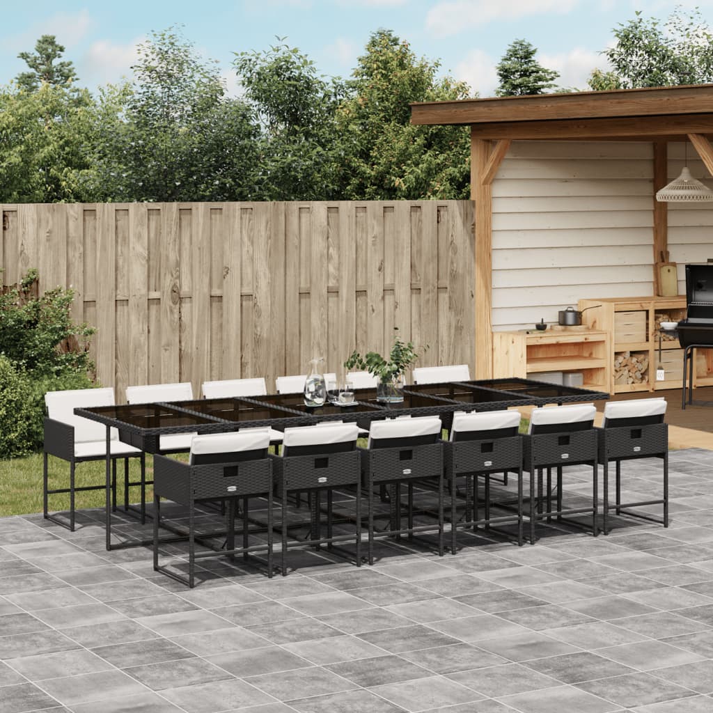 5-Delige Tuinset Met Kussens Poly Rattan