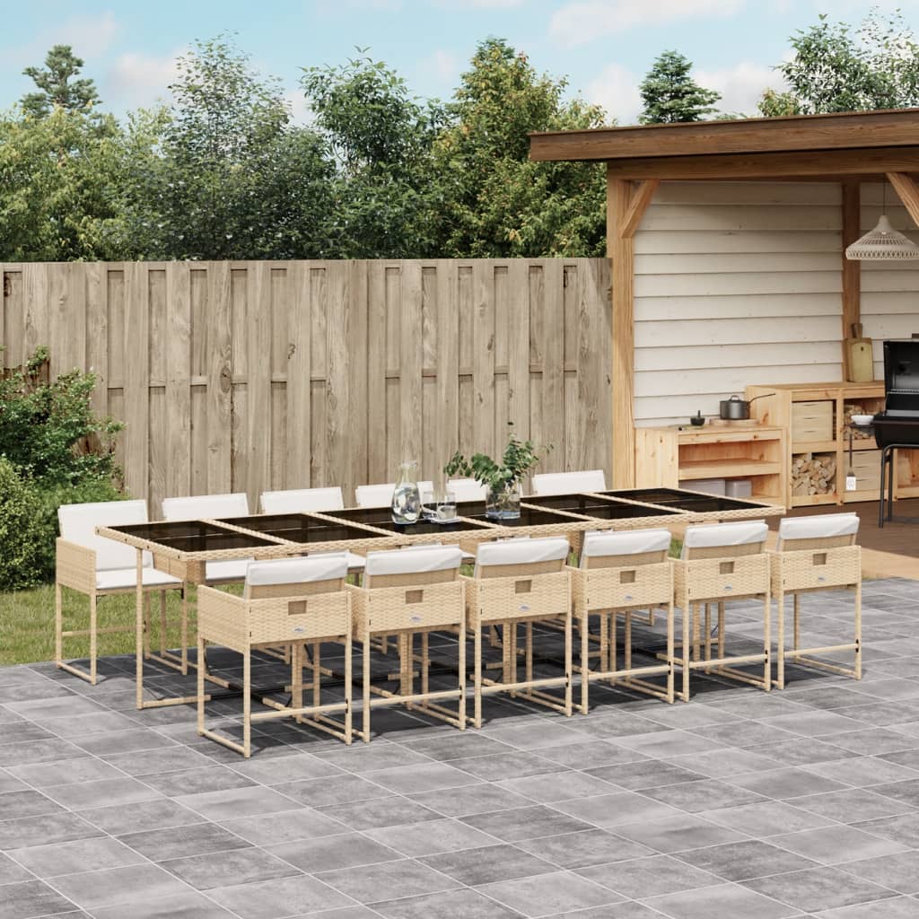 5-Delige Tuinset Met Kussens Poly Rattan