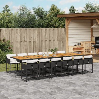 5-Delige Tuinset Met Kussens Poly Rattan