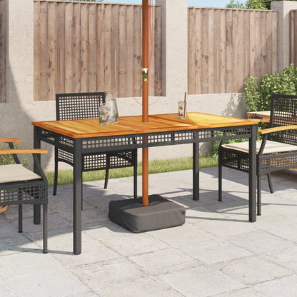 Tuintafel Poly Rattan En Acaciahout