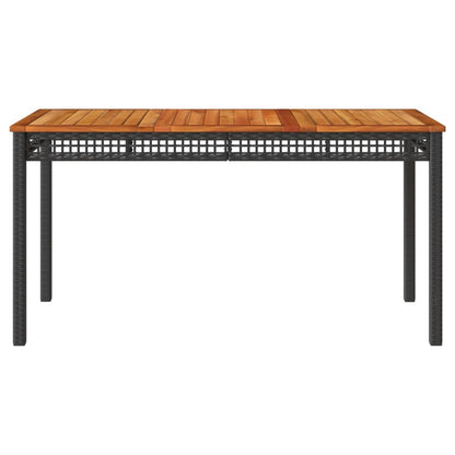 Tuintafel Poly Rattan En Acaciahout