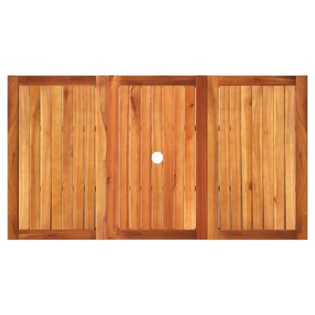 Tuintafel Poly Rattan En Acaciahout