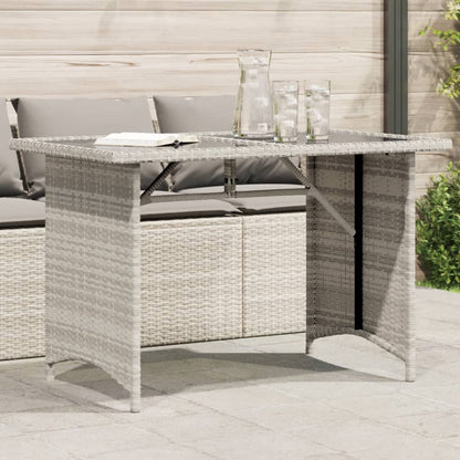 Tuintafel Met En Blad 110X68X70 Cm Poly Rattan