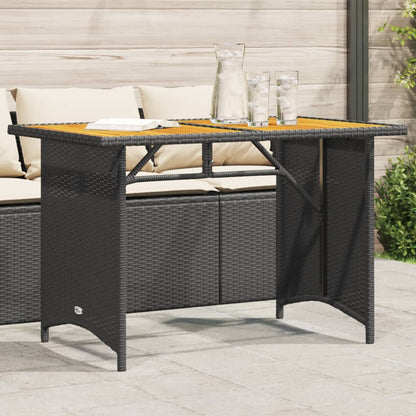 Tuintafel Met En Blad 110X68X70 Cm Poly Rattan