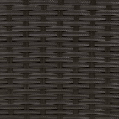 Tuinbank 2-Zits En Voetenbanken Zwart