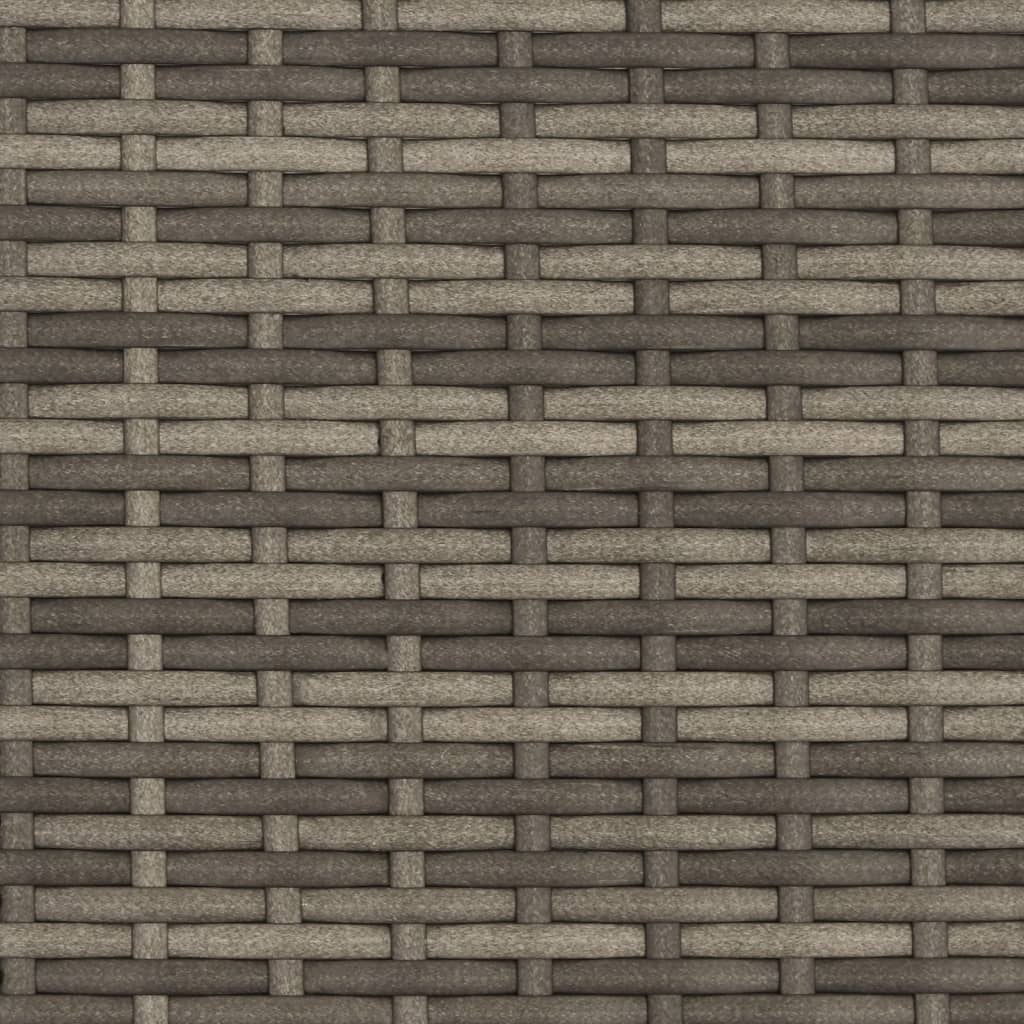 Tuinbank 2-Zits En Voetenbanken Poly Rattan