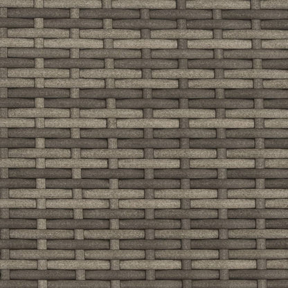 Tuinbank 2-Zits En Voetenbanken Poly Rattan