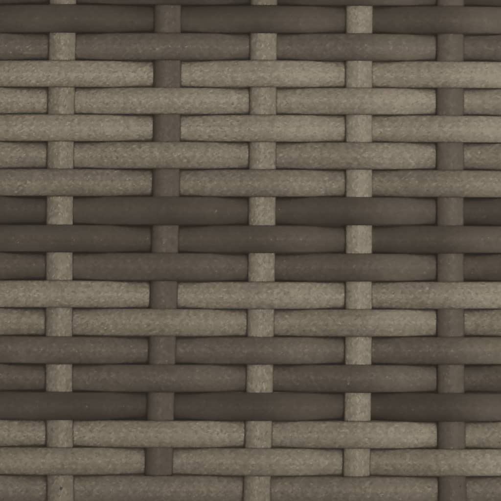 Ligbed 2-Persoons Met Luifel En Kussens Poly Rattan