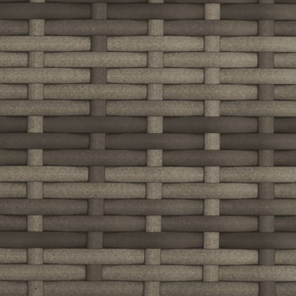 Ligbed 2-Persoons Met Luifel En Kussens Poly Rattan