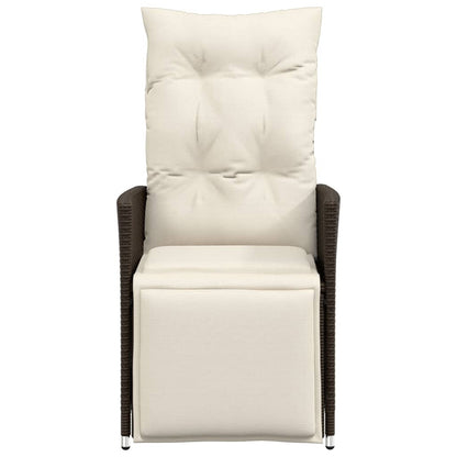 Tuinstoel Verstelbaar Met Kussens Poly Rattan