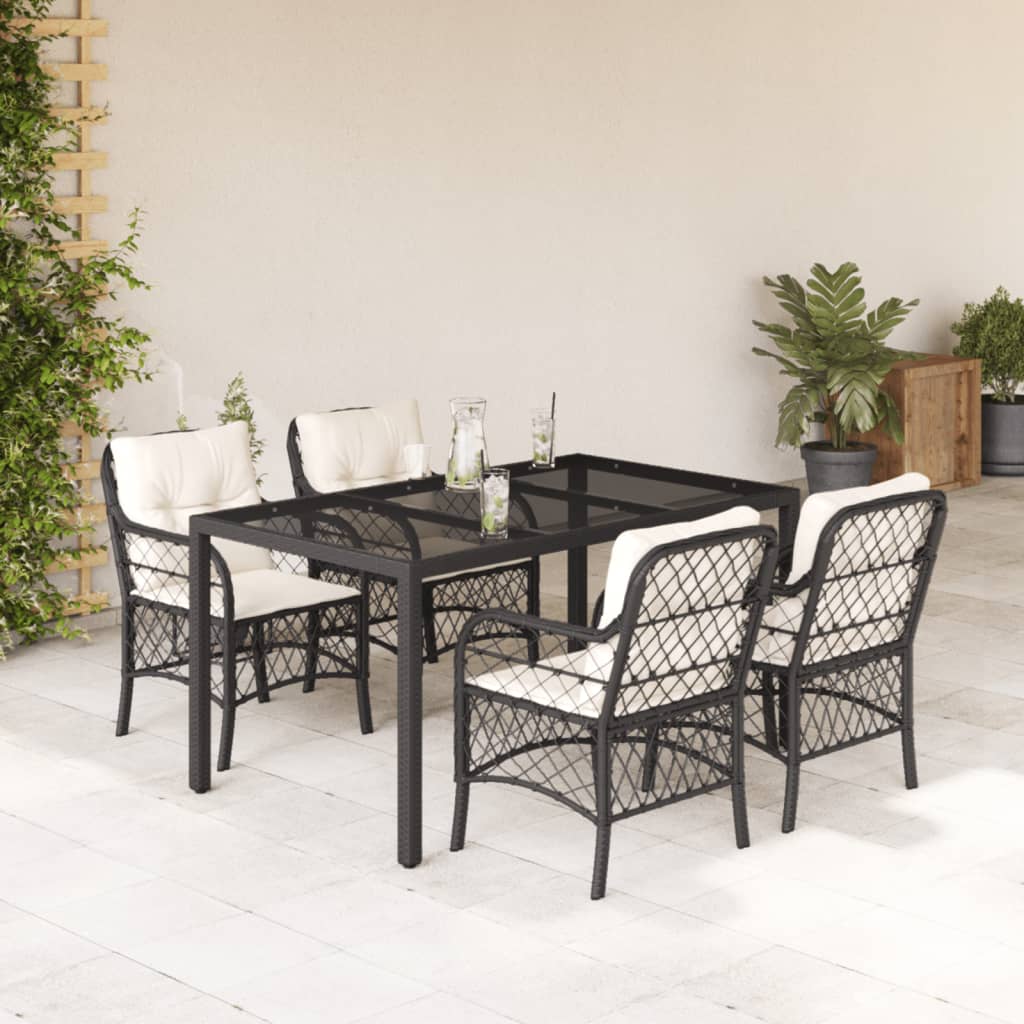 7-Delige Tuinset Met Kussens Poly Rattan