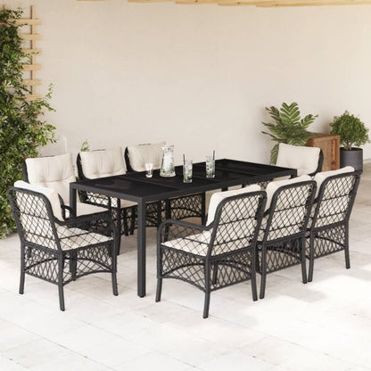 7-Delige Tuinset Met Kussens Poly Rattan