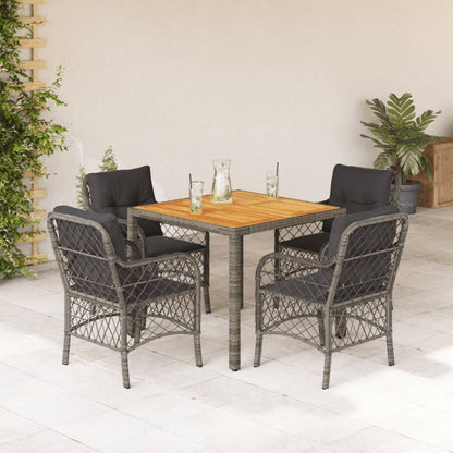 7-Delige Tuinset Met Kussens Poly Rattan