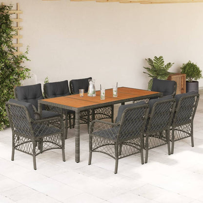 7-Delige Tuinset Met Kussens Poly Rattan