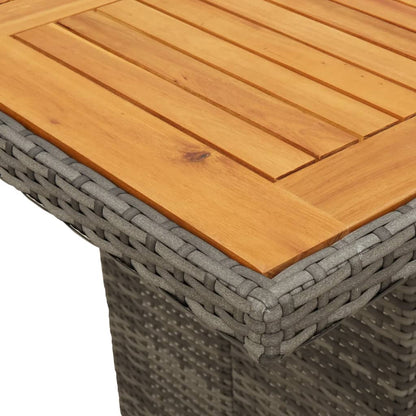 7-Delige Tuinset Met Kussens Poly Rattan