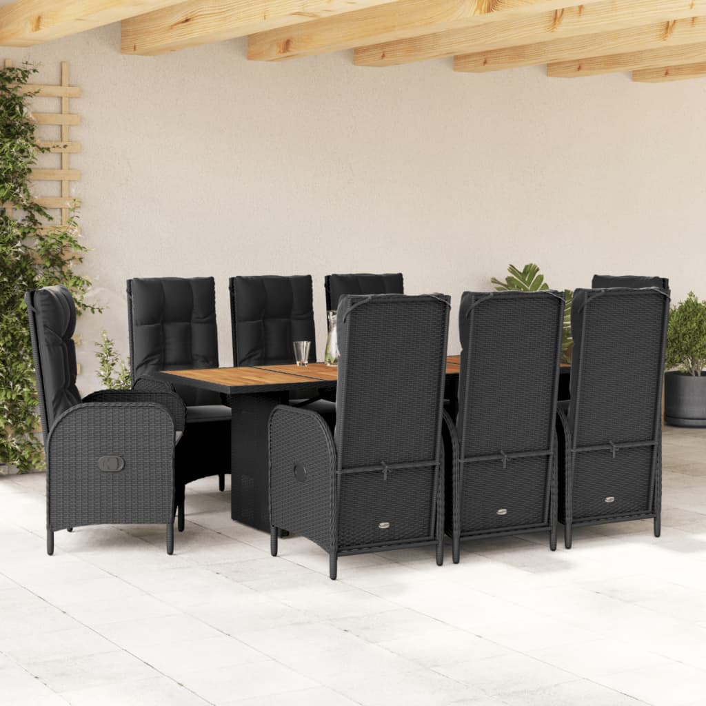 7-Delige Tuinset Met Kussens Poly Rattan