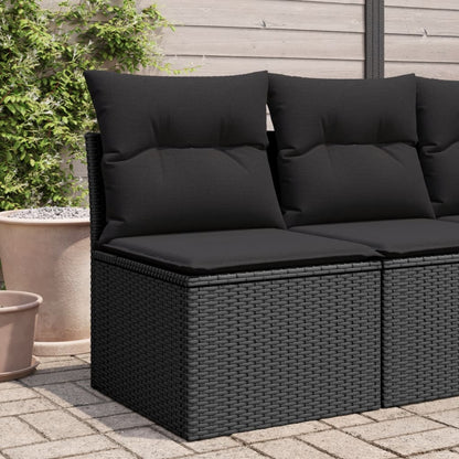 Tuinstoel Zonder Armleuning Met Kussens Poly Rattan