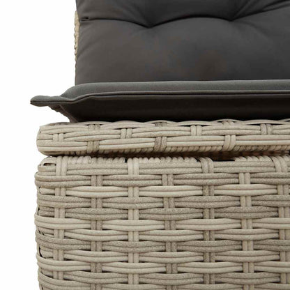 Tuinbank 2-Zits Met Kussens Poly Rattan