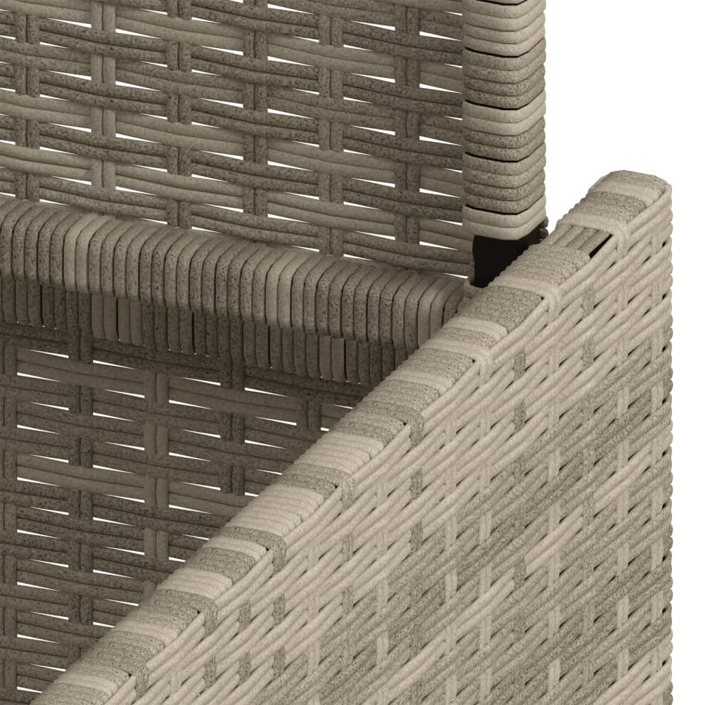 Tuintafel Met Glazen Blad 100X55X73 Cm Poly Rattan