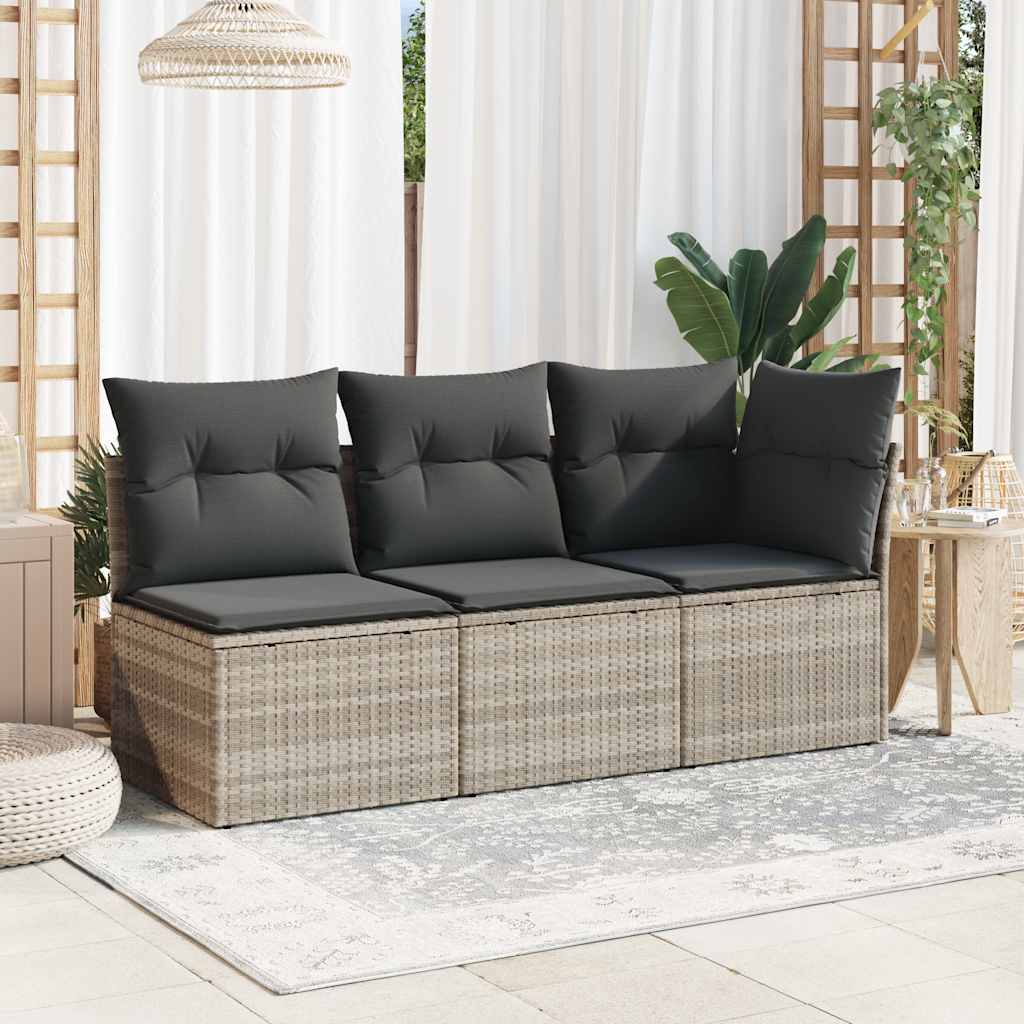 Tuinstoel Zonder Armleuning Met Kussens Poly Rattan