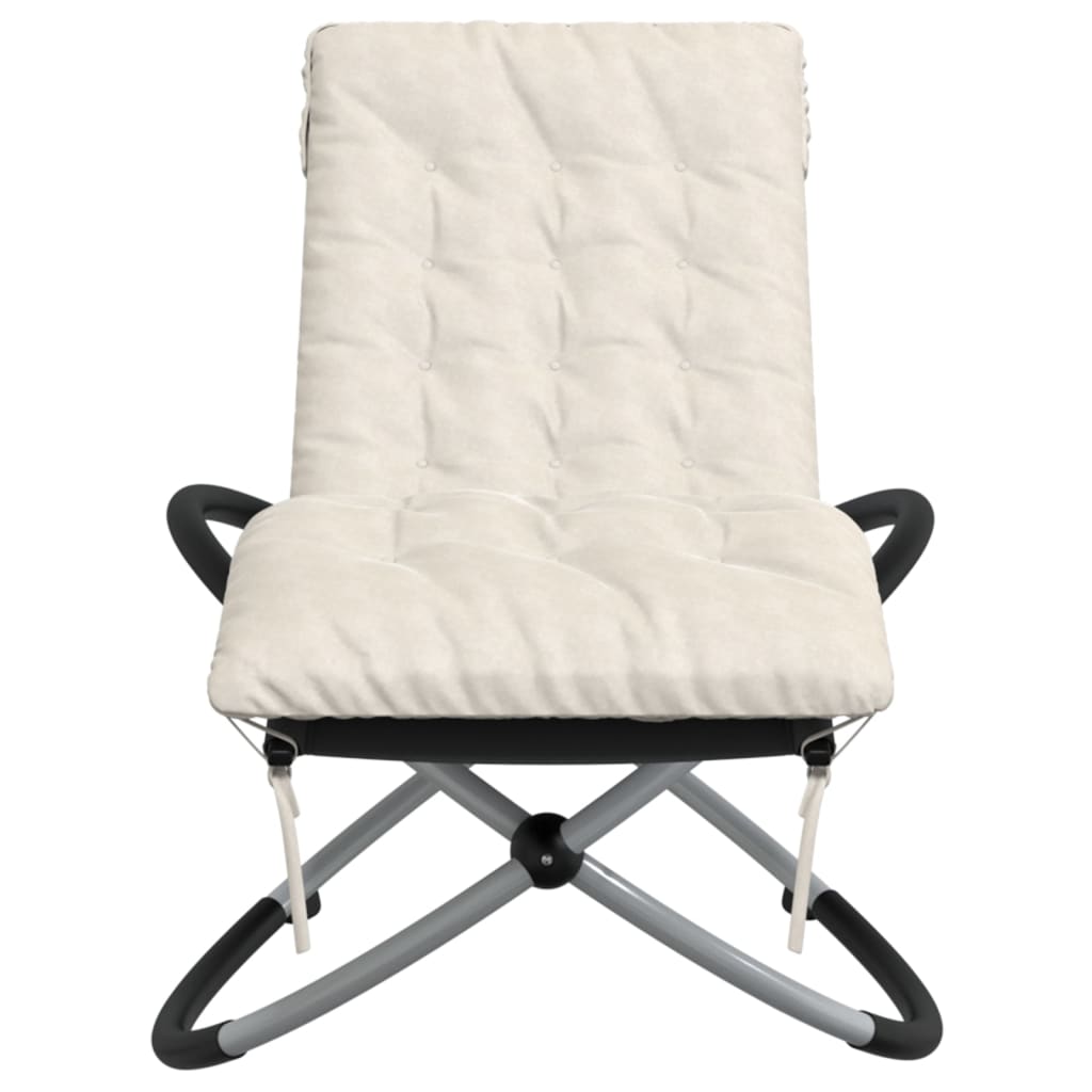 Ligbed Geometrisch Met Kussen Staal En Grijs