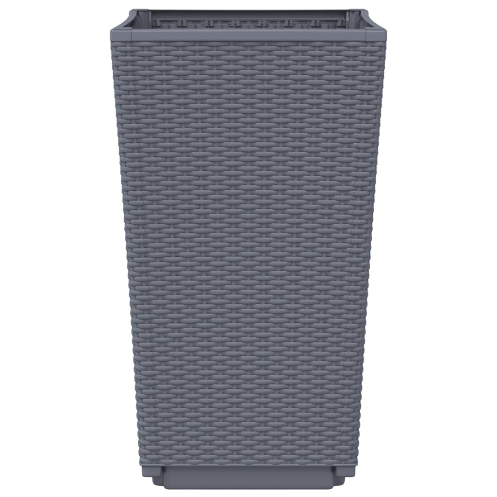 Plantenbakken 32,5X32,5X57 Cm Polypropeen Grijs