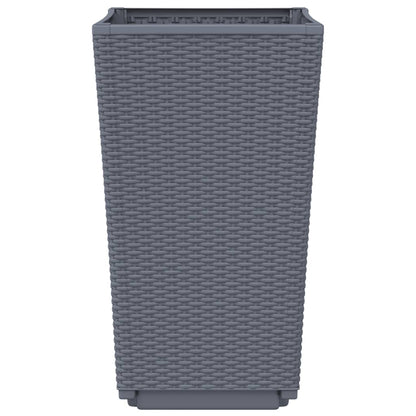 Plantenbakken 32,5X32,5X57 Cm Polypropeen Grijs