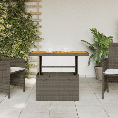 Tuintafel Poly Rattan En Acaciahout