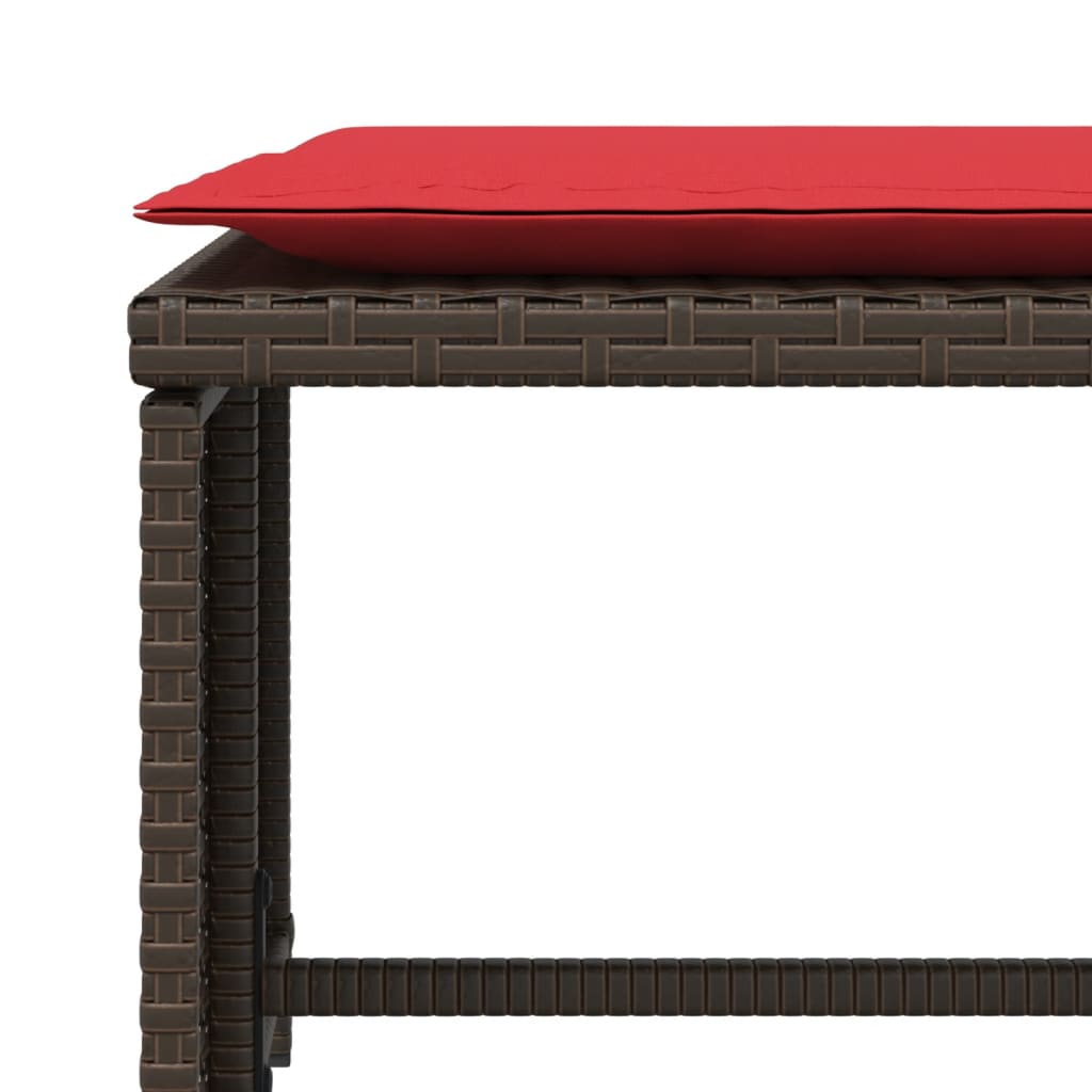 Tuinstoel Met Voetenbank Poly Rattan