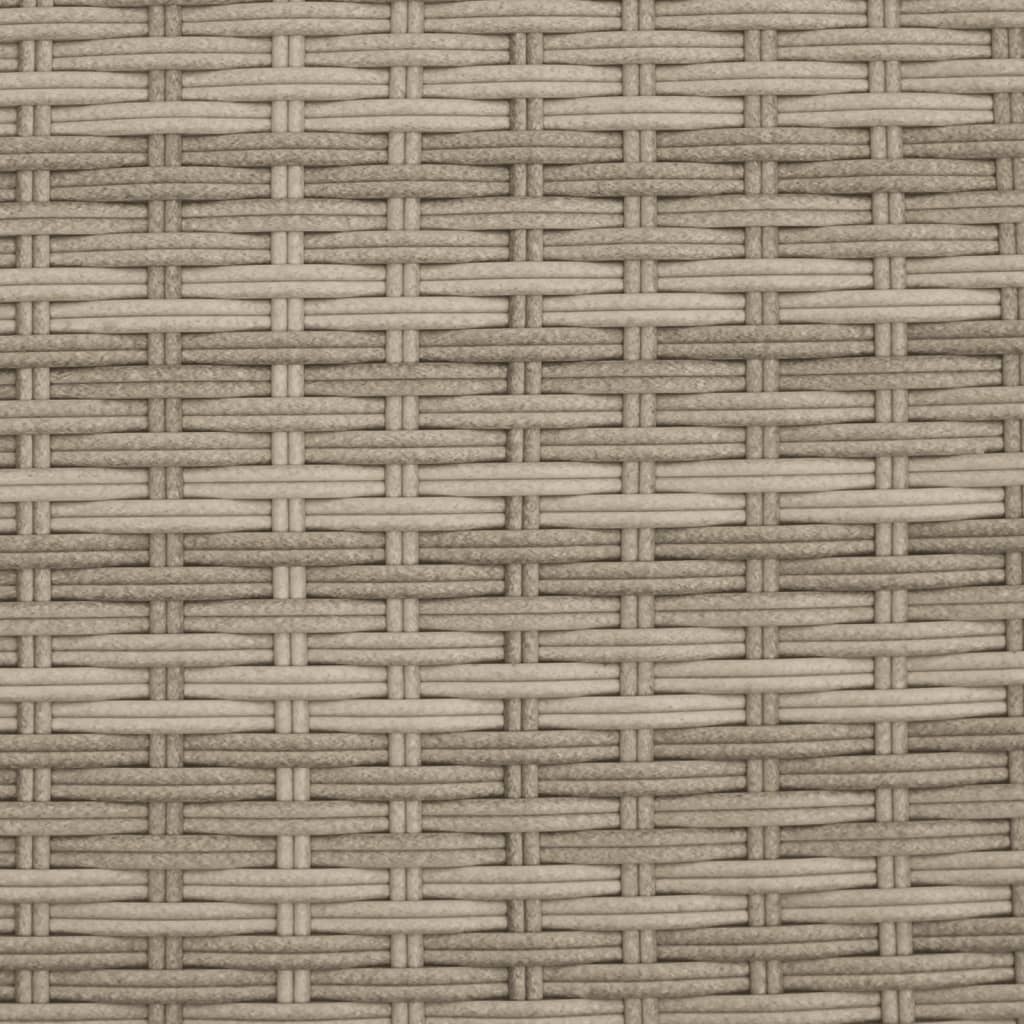 Ligbed En Kussens Poly Rattan 