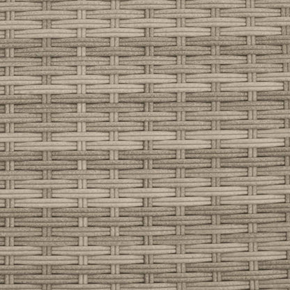 Ligbed En Kussens Poly Rattan 