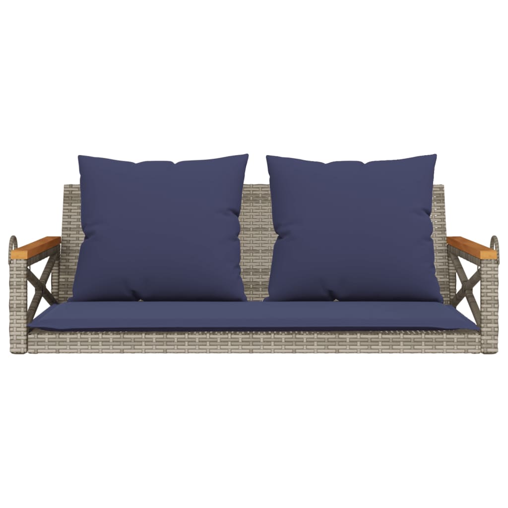Schommelbank Met Kussens 109X62X40 Cm Poly Rattan
