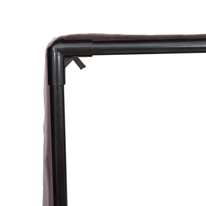 Ligbed Tweepersoons Met Dak En Gordijn Poly Rattan