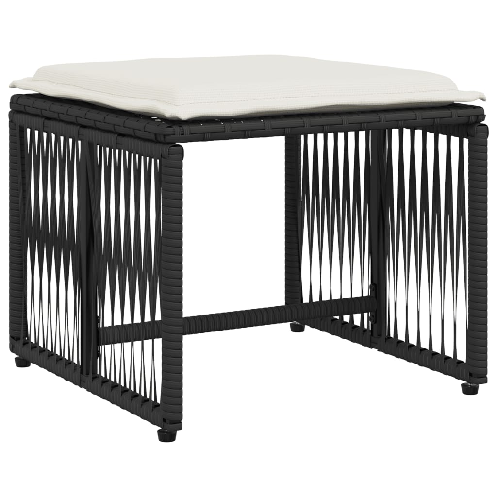 7-Delige Tuinset Met Kussens Poly Rattan