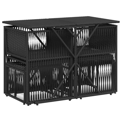 7-Delige Tuinset Met Kussens Poly Rattan