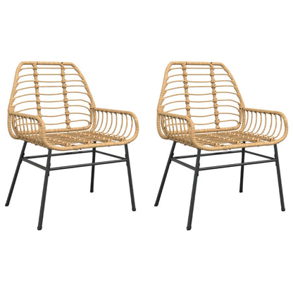 Tuinstoel Poly Rattan 2 St
