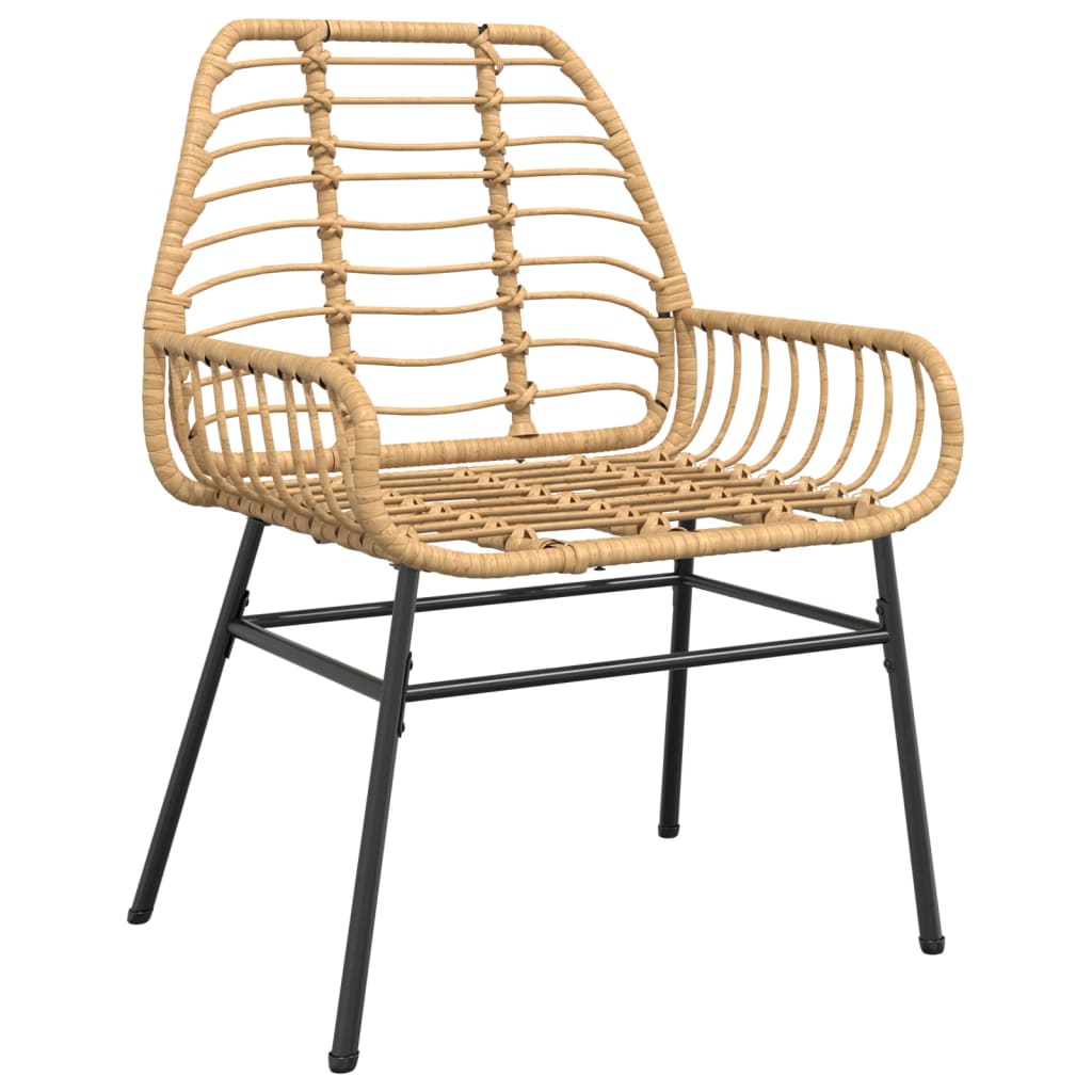 Tuinstoel Poly Rattan 2 St