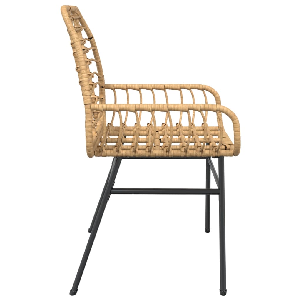 Tuinstoel Poly Rattan 2 St