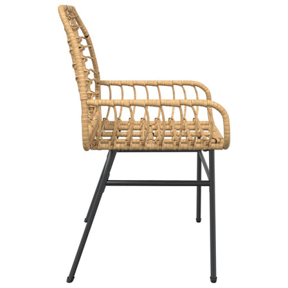 Tuinstoel Poly Rattan 2 St