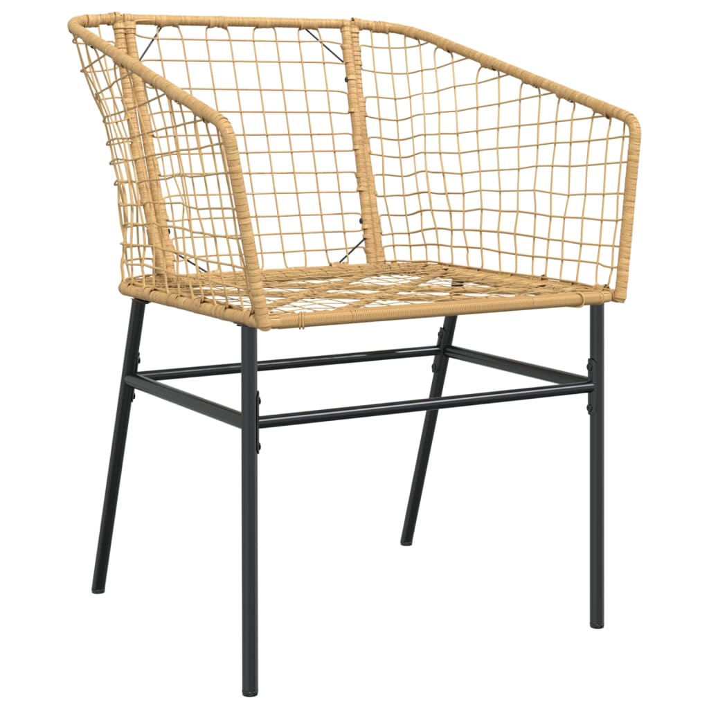 Tuinstoel Poly Rattan 2 St