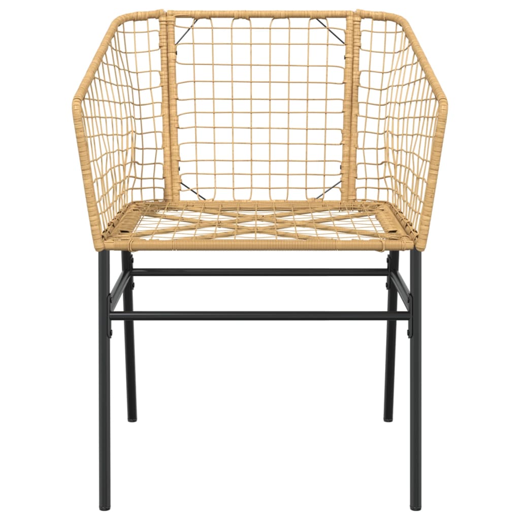 Tuinstoel Poly Rattan 2 St