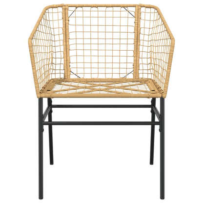 Tuinstoel Poly Rattan 2 St
