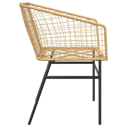 Tuinstoel Poly Rattan 2 St
