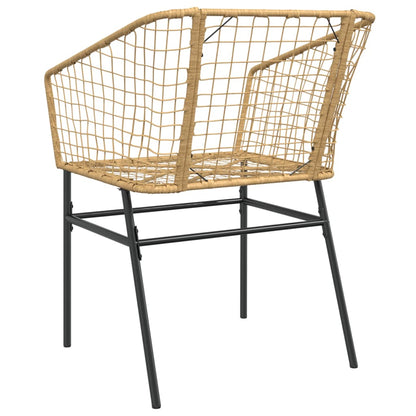 Tuinstoel Poly Rattan 2 St
