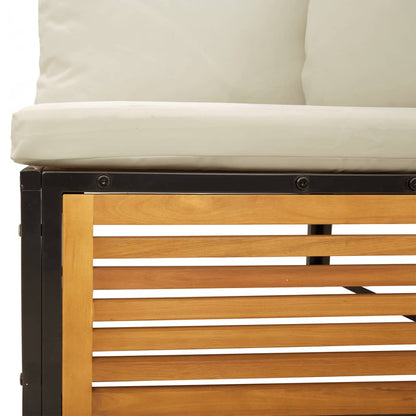 Tuinbank 2-Zits Met Kussens Massief Acaciahout