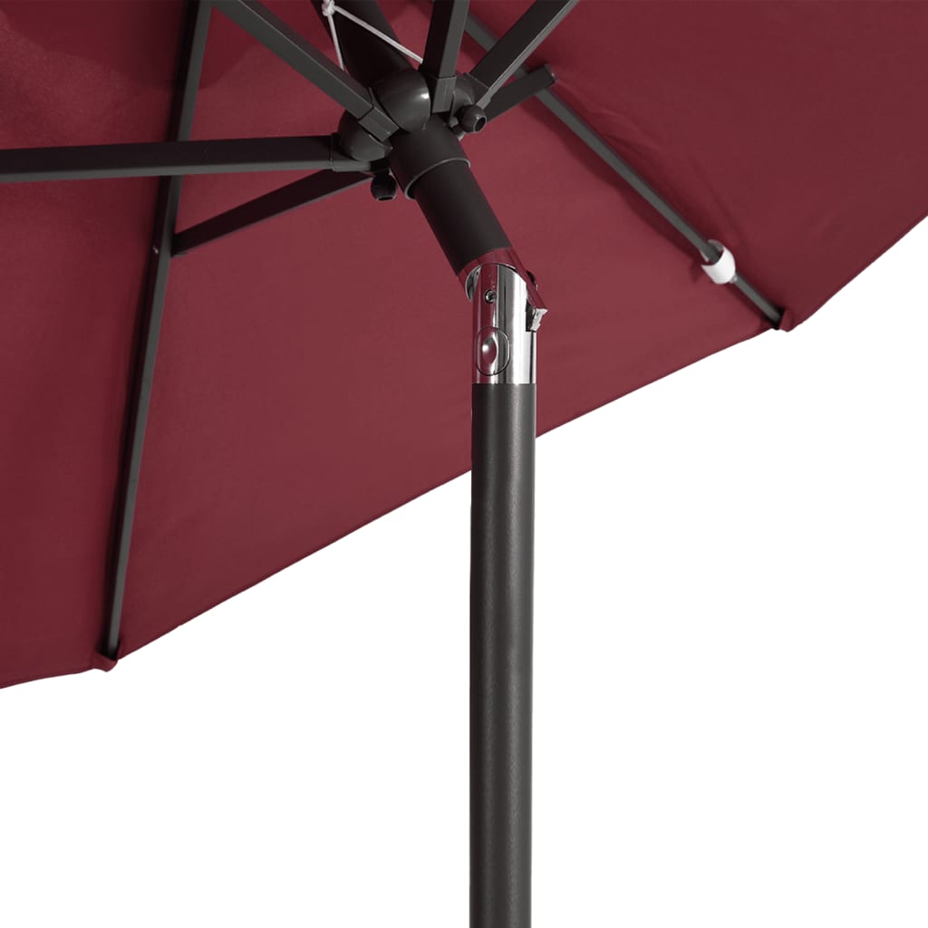 Parasol Met Stalen Paal 225X225X212 Cm